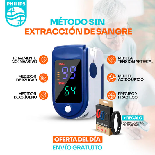 GlucoMax™ - Medidor de glucosa en sangre no invasivo de alta precisión